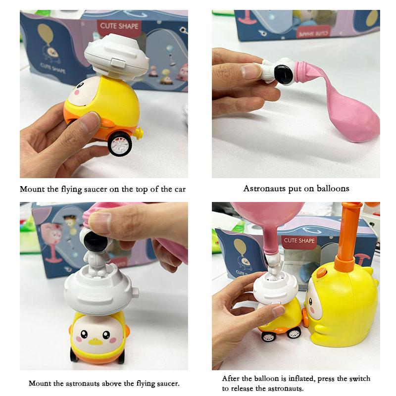 Children's Balloon car,early education and intelligence,Animal aerodynamic balloon car, pressing car interactive toy,flying balloon toy Boost imagination, sharpen focus, & build hands-on skills And it also helps to exercise the child's body.