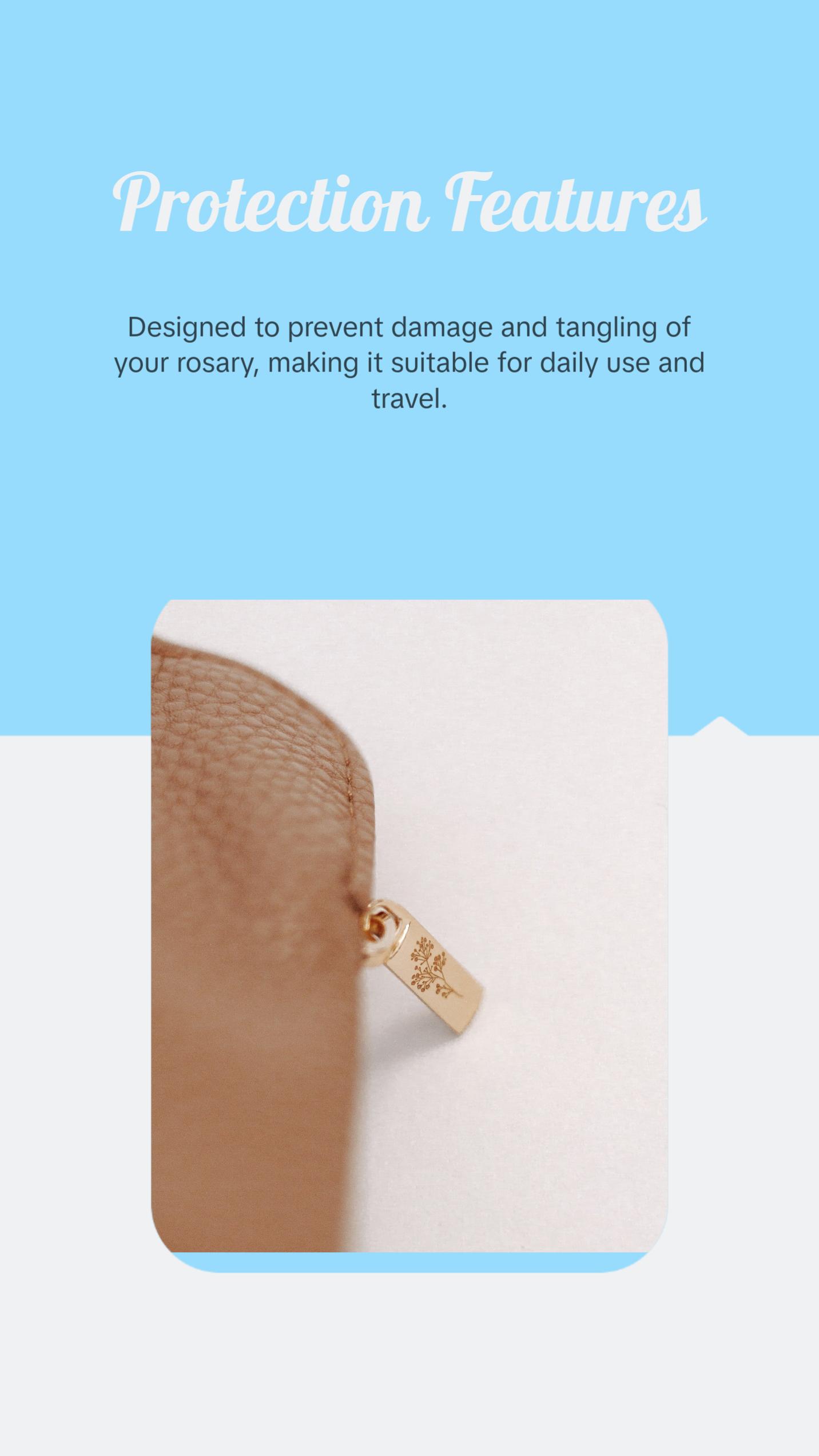 Leather Rosary Pouch