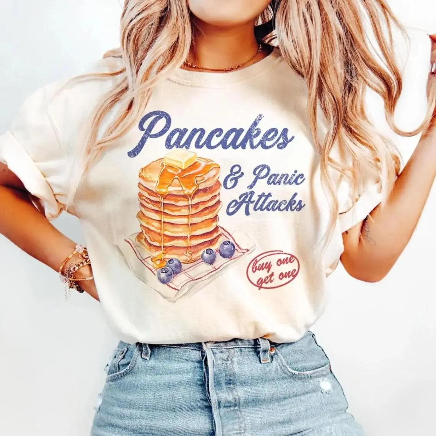 Pancakes & Panic Attacks T-Shirt Pancakes & Panic Attacks T-Shirt