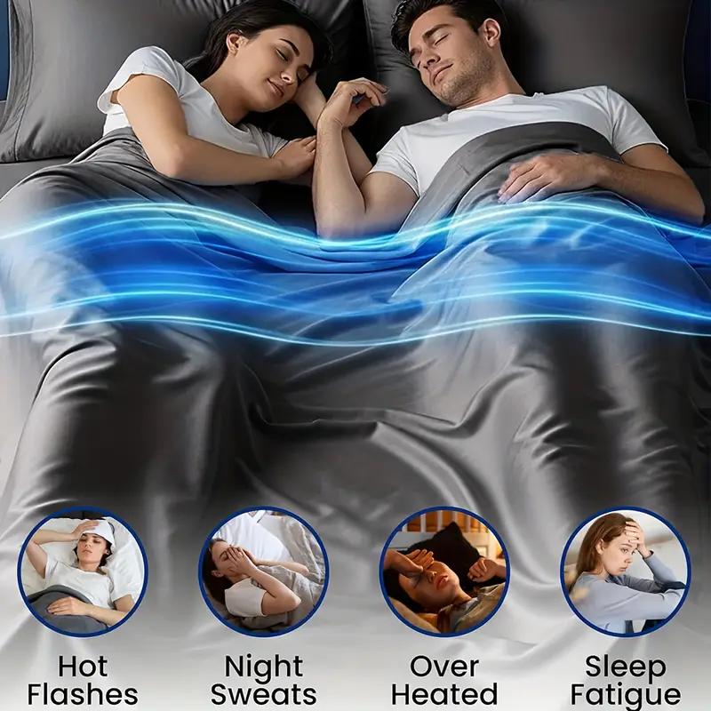 Cooling Sheets - Extra Deep Pocket Bed Sheet Set - Twin Full Queen King Sizes - Breathable Cooling Fabric - Hotel Soft Wrinkle Free - 4 Piece Complete Set - Secure Fit - Durable Easy Care