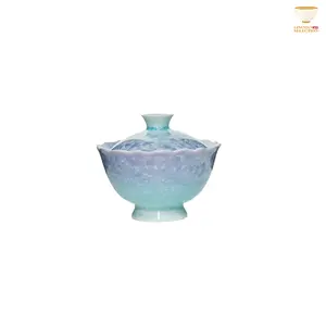 Crystal Glaze Violet-Blue Series | Teacups · Gaiwan · Teapot | Handmade Porcelain | Eastern Elegance | Collectible