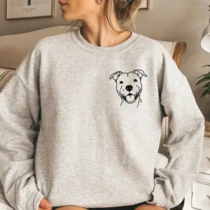 Pitbull Sweatshirt, Pitbull Mom Crewneck, Pittie Lover Sweater, Pitbull Lover Gifts, Pitbull Dog Mom, Pitbull Sweatshirt