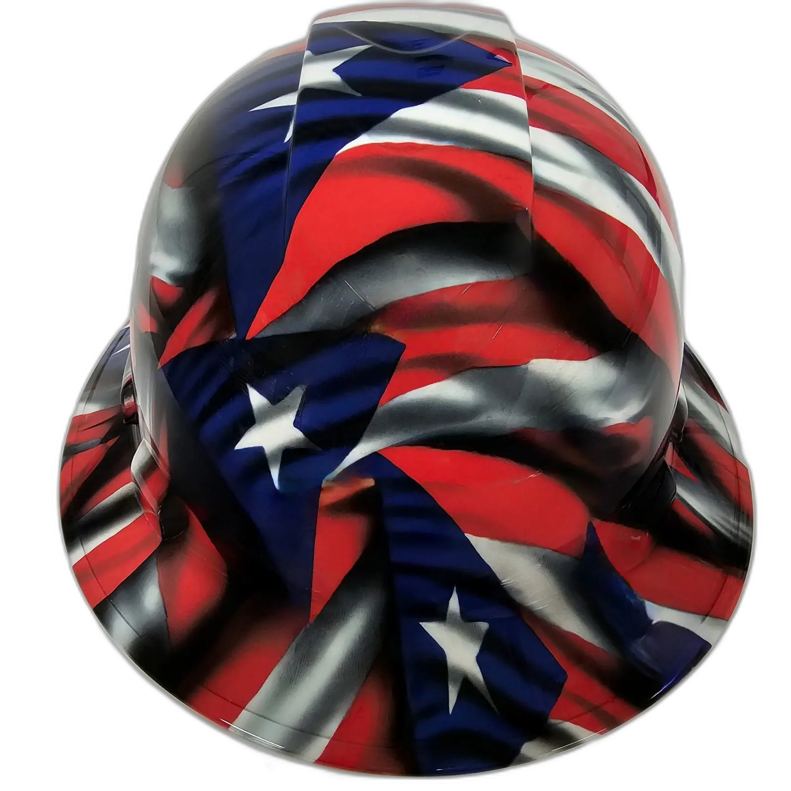 Puerto Rico Flag Pride - Custom Hydro Dipped Full Brim Hard Hat