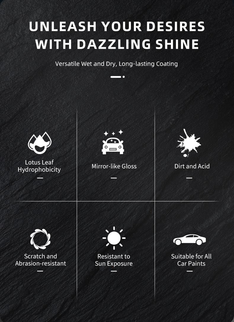 2025 Upgrated 500ML Advanced Formula 3-in-1 SOPAMI Car Coating Spray Protection Quick Car Wax Polish Glass Oil Film Remover Clear Coat Black Can Dypaint Ceramics Pray