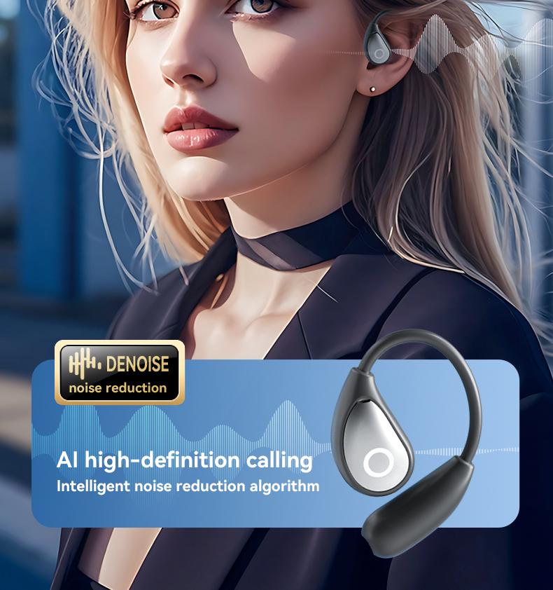 Acer OHR514 Wireless Earbuds,Open-ear Design Wireless Earphone, LongBattery Life Earbuds for Sports, Touch ControlEarbuds,Audio Electronic Headset gaming headset fast charge Black