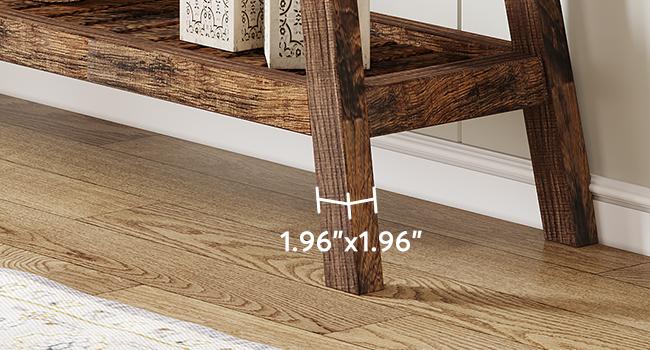 Tribesigns Farmhouse Console Table, 70.9" Entryway Table 2-Tier Sofa Table