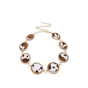 Kensley Pendant Chain Belt - Cow