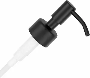Stainless Steel Soap Pump 'Budapest' as Replacement for Liquid Hand Soap Dispensers and Bottle Upcycling (Matte Black) - Fits e.g. Jack Bottle