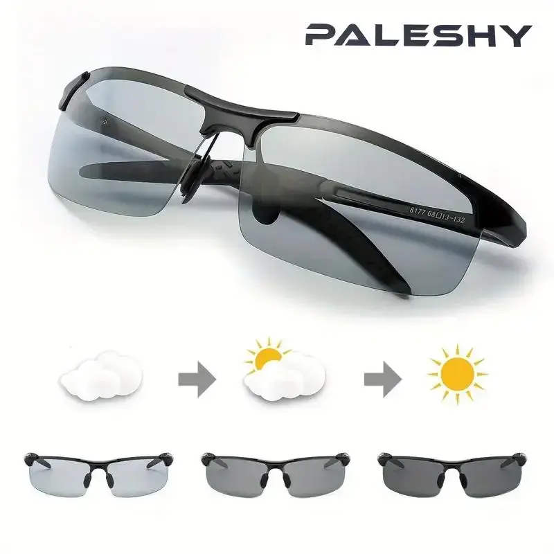 Smart Polarized Sunglasses, Best For Strong Direct Sunlight | UV Protection For Outdoor Cycling Fishing Driving | Ultra‑Thin Lightweight Lenses-B