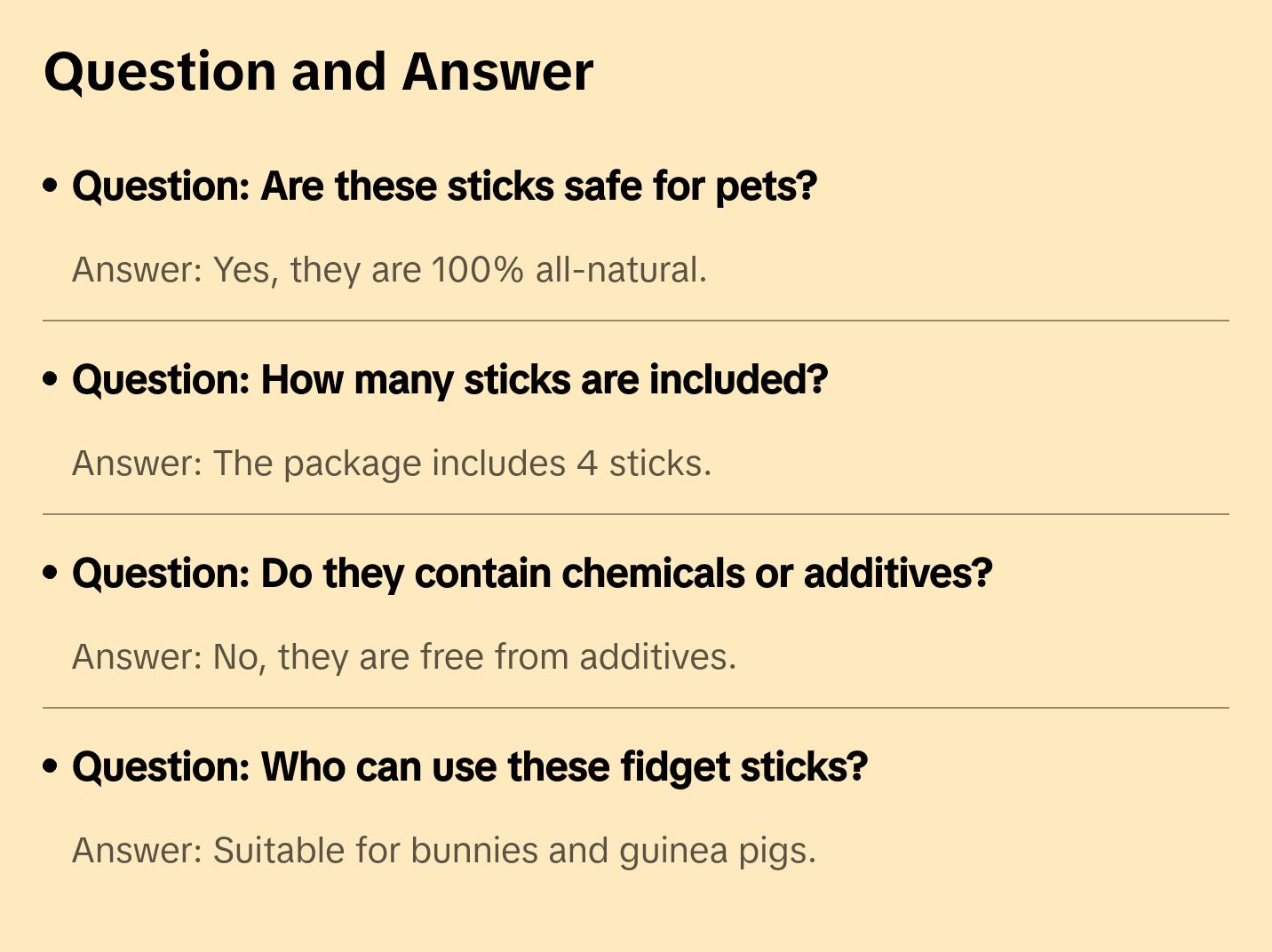 Meadow Fidget Sticks (4 sticks)