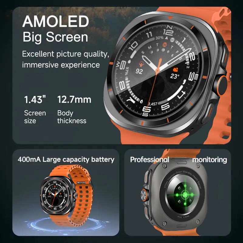 W&O Smart Watch Wearable Touch Screen 100+ Sport Modes Wristwatch Call Reminder Message Tracker for Android iPhone Men Women Fitness Activity Monitor