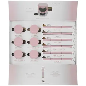 Dúo Lápiz de Cejas + Pod de Ceja Pr Box Beauty Creations - Venta al por Mayor 1 Unidad (DUET-BPR)