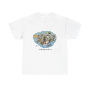 Window Shopper Cat T-Shirt | Cute Underwater Cat Graphic Tee | Unisex
