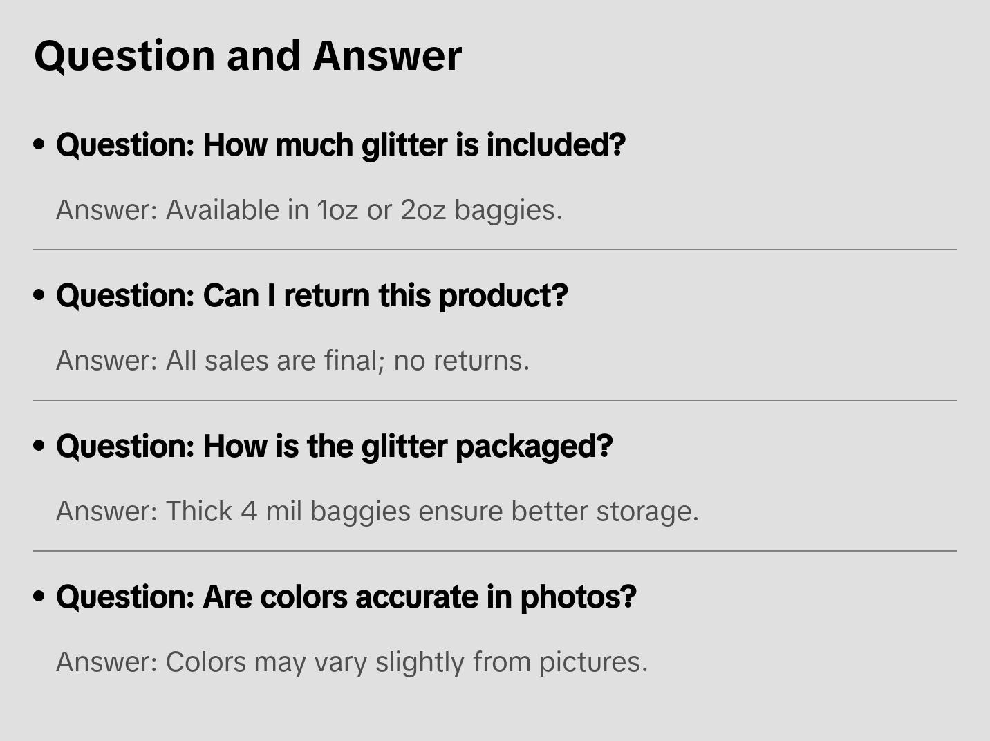 "22 a Day" Custom Mix / Polyester Glitter / Tumbler Glitter / White Glitter