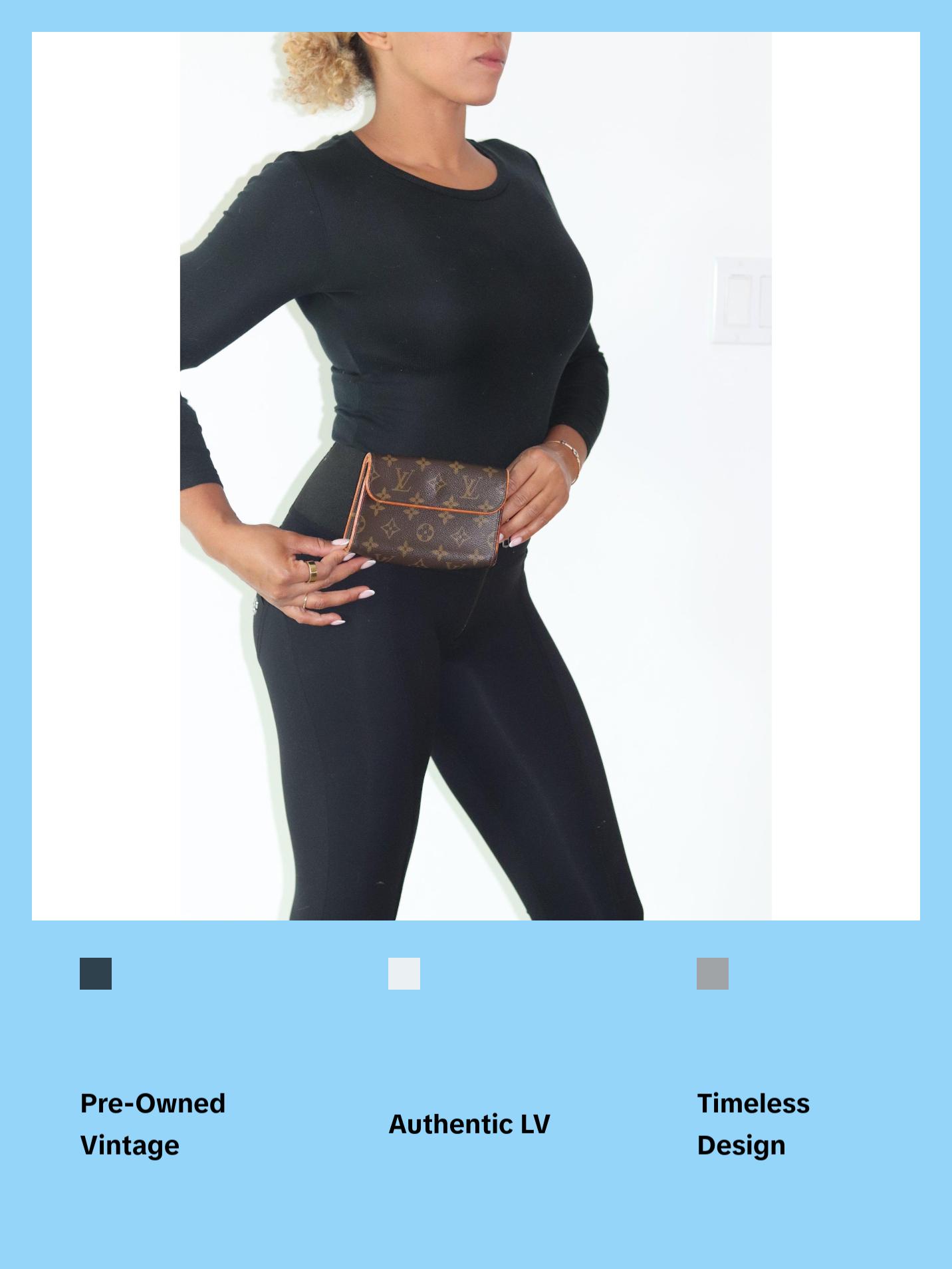 Pre-owned Louis Vuitton Leather belt bags Monogram Pochette Florentine Belt Bag