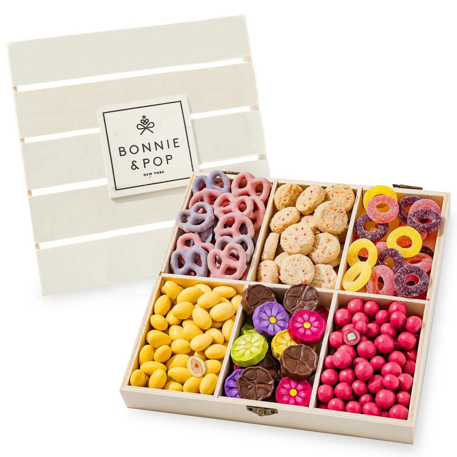 Gift Basket | Candy and Nut Sweet Gourmet Snack Box | Chocolate Flowers and Candy | Best Gift Idea for Mom, Women, Her, Mother, Grandmother