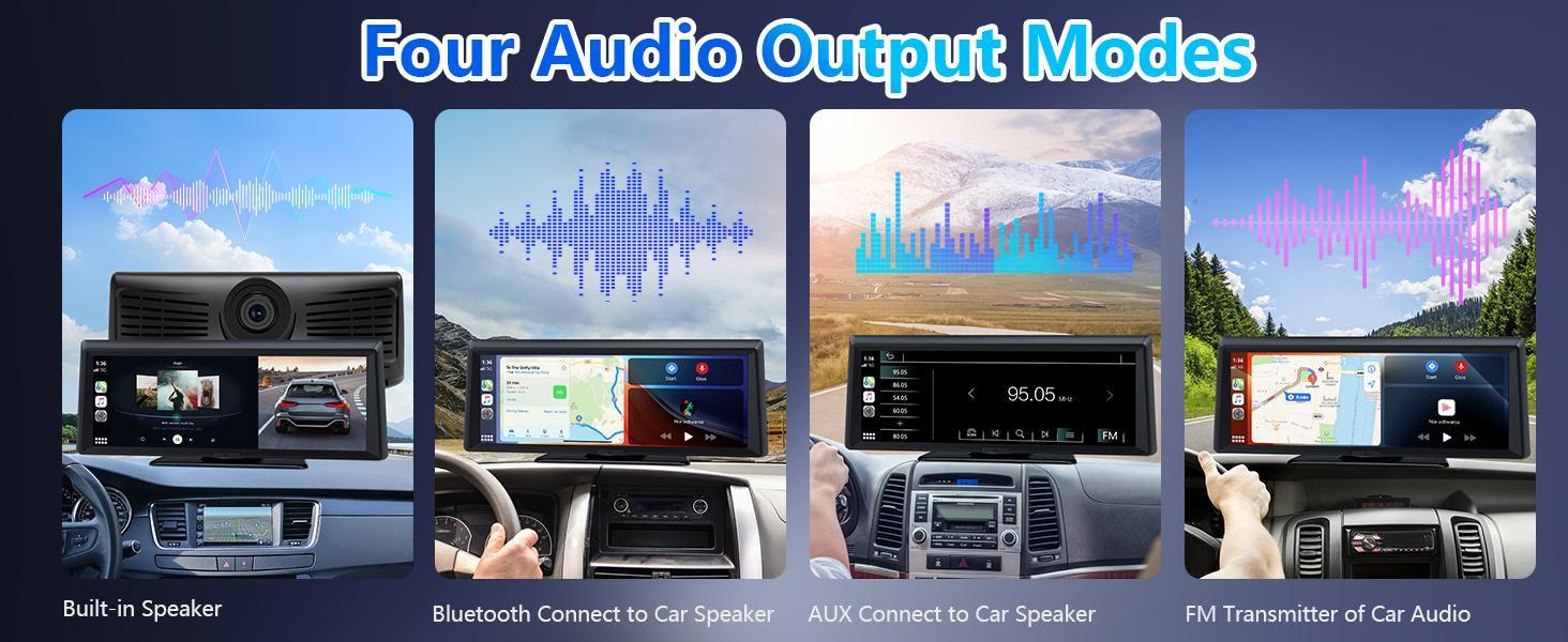 【HiEHA】2026 Dash Cam with 8.14" Wireless CarPlay Touchscreen, Wireless Carplay & Android Auto, 1080P Backup Camera, 2K Front, Mirror Link/Bluetooth/GPS Navigation/Satellite Radio for All Vehicles