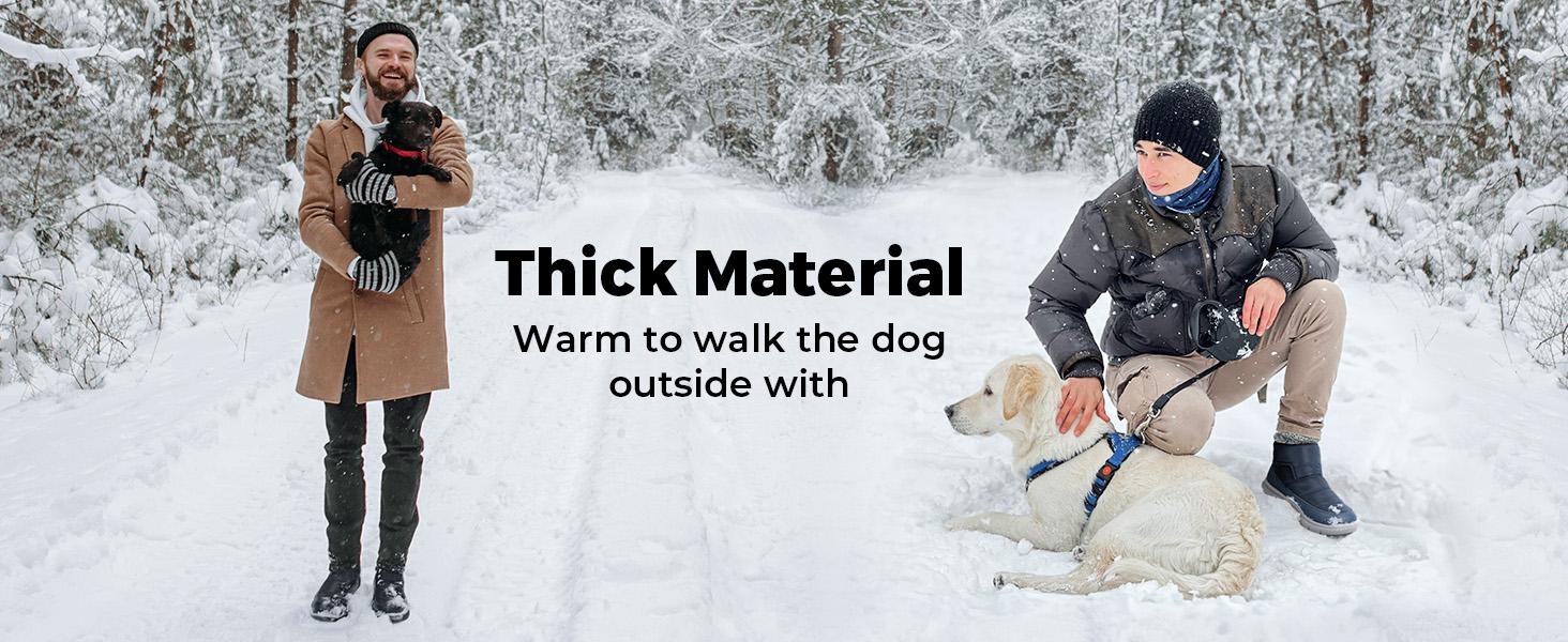 FitVille Mens Winter Boots Wide Width Water Resistant Snow Boots for Men Lightweight Warm Fur Lined