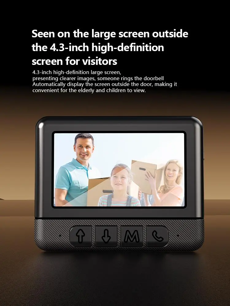 Qawtor Wireless Video Doorbell Camera with Screen, No WiFi or App Needed, Night Vision, Two-Way Audio, Battery Powered, Easy Installation, No Subscription, tiktokshopbacktoschool