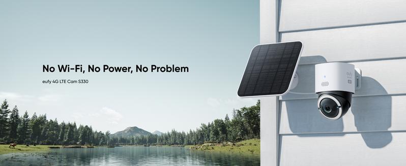 eufy Security 4G LTE Cam S330, 4K Cellular Solar Security Cameras Wireless Outdoor, Pan and Tilt, 4G and Wi-Fi Duo-Mode, AI Tracking, with SIM Card and 32GB SD Card Colorful Automatic｜Spingtok