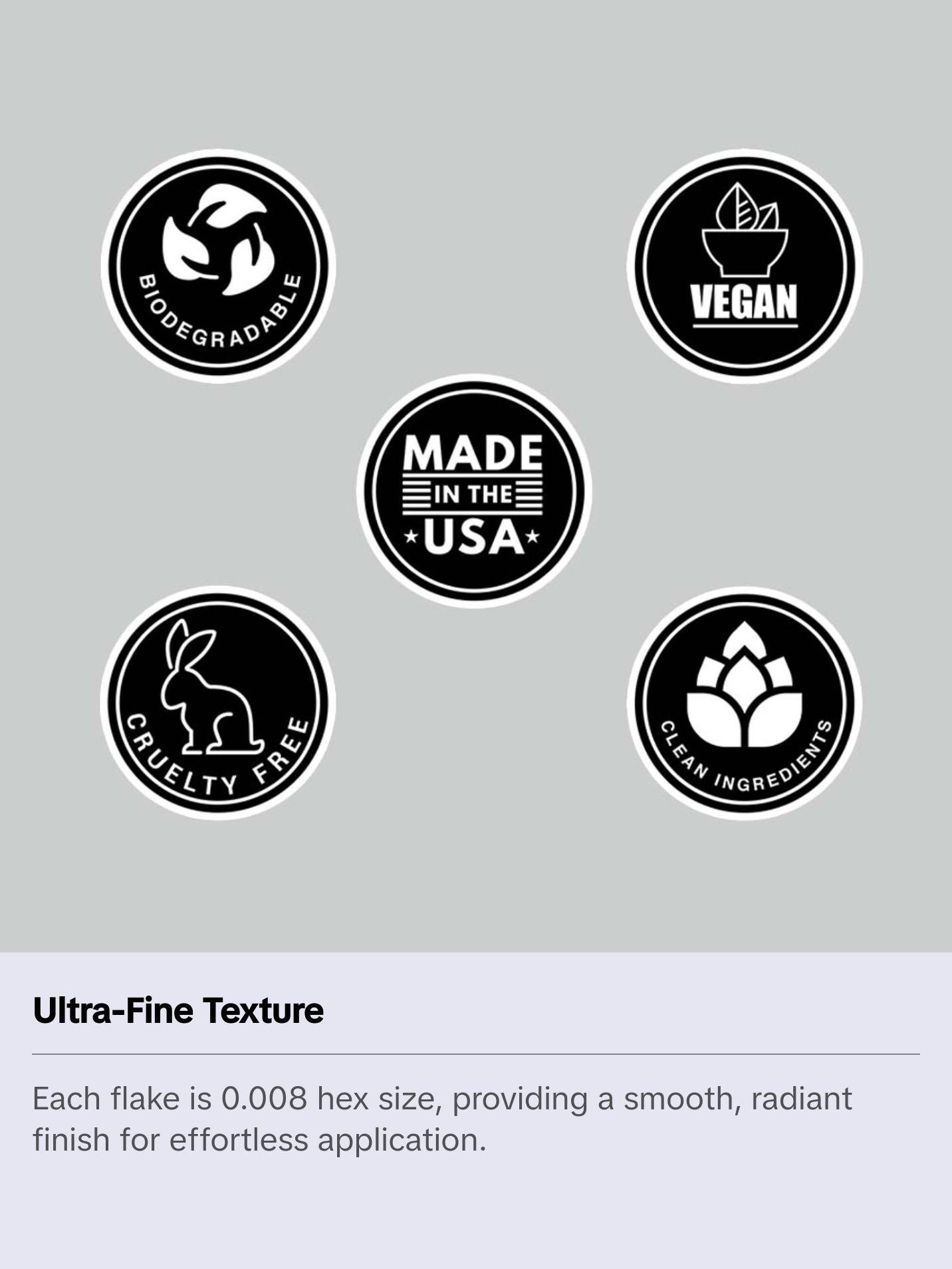 FIXY Biodegradable Cosmetic Glitter (Stiletto Silver) FIXY Biodegradable Cosmetic Glitter (Stiletto Silver)