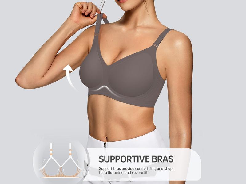 OEAK Seamless Women's Bra with Soft Support , Wireless and Full Coverage Available in Regular and Plus Sizes