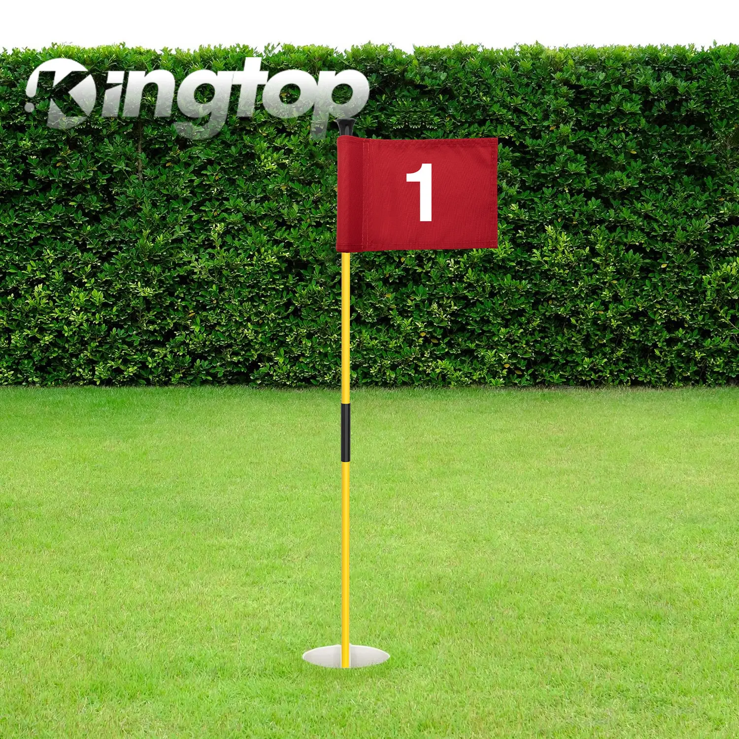 Yellow Pole w/ Red Flag #1 -1pk
