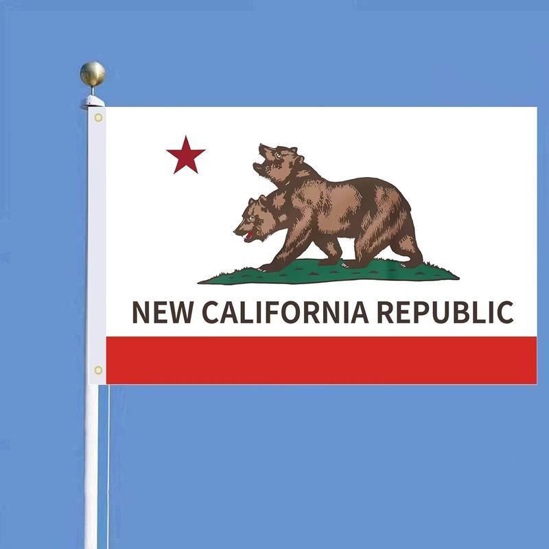 New,2025 3X5 Ft New California Republic Flag Outdoor Indoor,Fallout Ncr Flags For House Home College Dorm With Brass Grommets