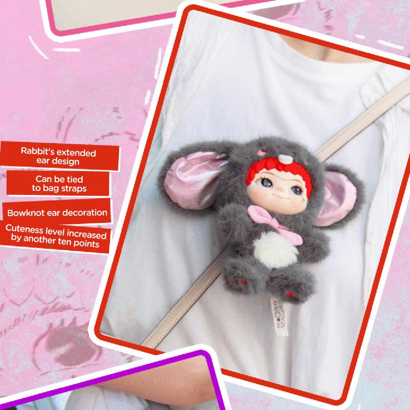 WAKUKU Fox & Bunny Trick or Treat Series Blind Box Figures Halloween Holiday Gift for Kids Friends for Her Cute Animal Collectibles Toy Gift Adorable Anime Costume Vinyl Figures Decor Holiday Halloween Christmas Gift for Her Him Kids and Adults