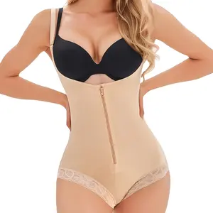 LWLYBH High Waist Shapewear For Women Body Tummy Control With Zipper Shaper Adjustable Shoulder Strap Bodysuits Ultra Stretch Fabric Butt Lifter Shapewear