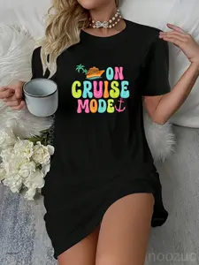 On Cruise mode Ship Vacation Trip Family Cruise Matching Casual Dress