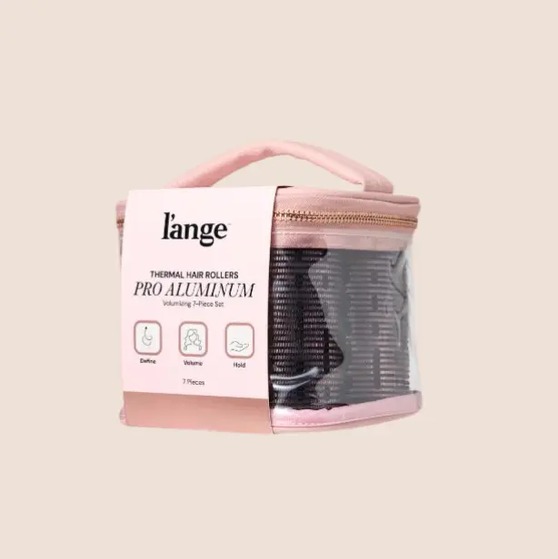 L'ANGE HAIR - Thermal Hair Rollers Pro Aluminum Volumizing 7-Piece Set, Soft DIY Hairstyler, Travel-Ready Salon Supplies, Hair Tools for Styling