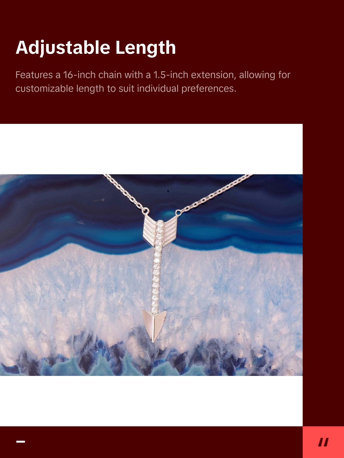 Sterling Silver Arrow Charm Necklace