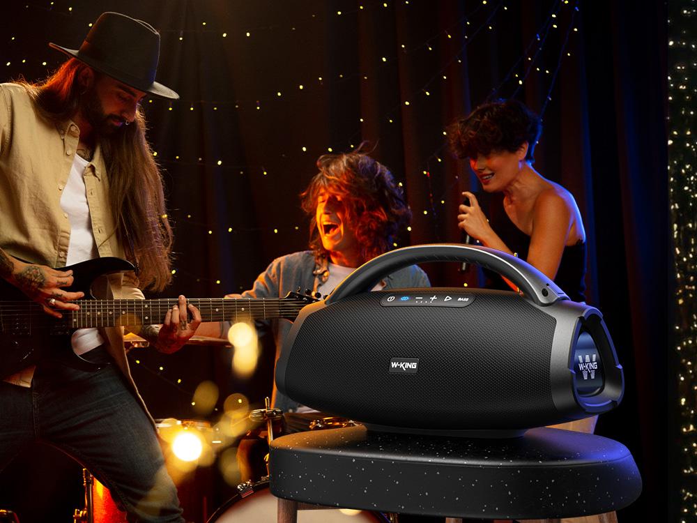 W-KING X20 330W PEAK Boom Box,7.5" Subwoofer 200W RMS,IPX7 Waterproof BT5.4 EQ APP Guitar-in Massive Bass for Outdoor Party W-KING X20 330W PEAK Boom Box,7.5" Subwoofer 200W RMS,IPX7 Waterproof BT5.4 EQ APP Guitar-in Massive Bass for Outdoor Party