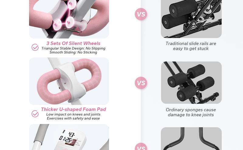 （Live Only）Special Link for Flash sale Merach Adjustable Ab Trainer Machine with LCD Monitor, Foldable Ab Exercise Machine for abs, Arm, Leg, Buttocks Shaper, Core & Ab Trainer at Home Gym,  Workout Equipment, TikTokShopBlackFriday