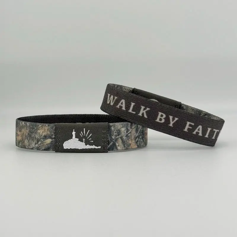 Yappy Hope Bible Verse Elastic Cuff Bangle - High-Quality Polyester, Large, Regular-Casual Inspirational Religious Jewelry, Scannable NFC Tap, Waterproof, Durable, Daily Uplifting Phrases, Birthday Faith Gift