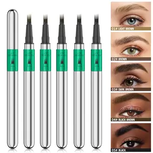 Professional 4-Point Tip Liquid Eyeliner, Creates Sharp Defined Lines, Waterproof Sweat-Resistant Formula, Fade-Resistant All-Day Wear, For Sensitive Eyes And Contact Lens Wearers, Ideal For Long Hours, Makeup Cosmetic, Eyeliner