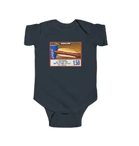 Costco Hot Dog Glizzy Onesie Infant Fine Jersey Bodysuit Hotdog KK Funny Baby Onesie Baby Shower Gift Cotton Soft Lightweight