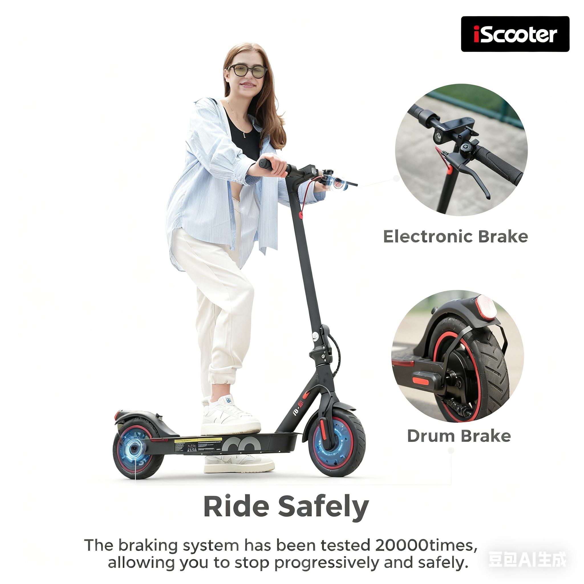 【Spring Sale】High-End School Electric Scooters, 10' Off Road Tires, 28MPH/21MPH Max Speed,1000W/750W Motor, 37/35 Miles Long Range, Foldable Commuter Electric Scooter with Dual Suspensions, Dual Braking& App Control SpringStatements