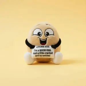 Chubiez™ Benny the Egg Plushy Soft Squishy Comfort Buddy with Supportive Community & Free Sessions with Licensed Psychologists Stuffed Animals