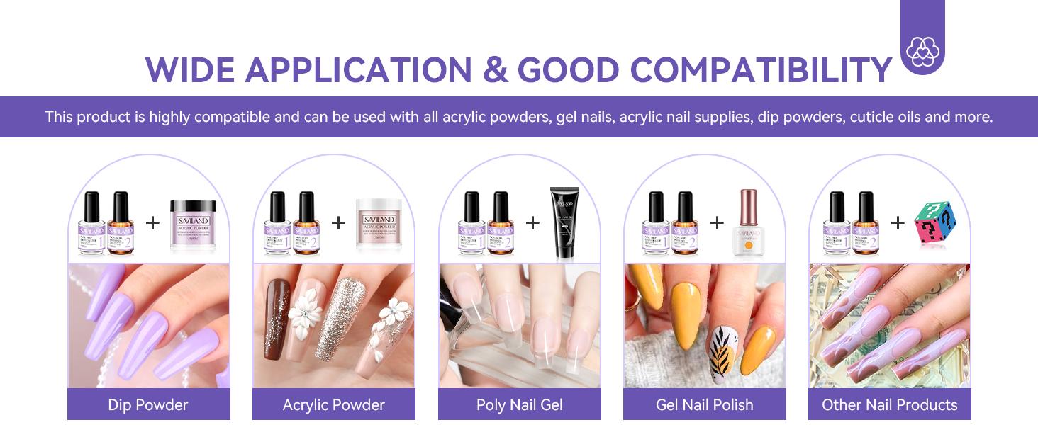 SAVILAND Nail Dehydrator & Primer: Acid-free Formula Superior Bonding Acrylic Nails Gel Polish & Professional Salon Use Ensuring Long-lasting Results