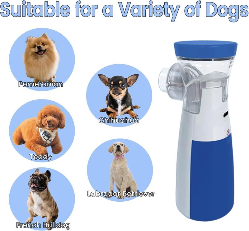 Portable USB Dog Nebulizer - Handheld Nebulizer with Mask for Dogs & Cats - 2 Masks Included to Fit Most Pets，Nebulizer ， Facial Hydration