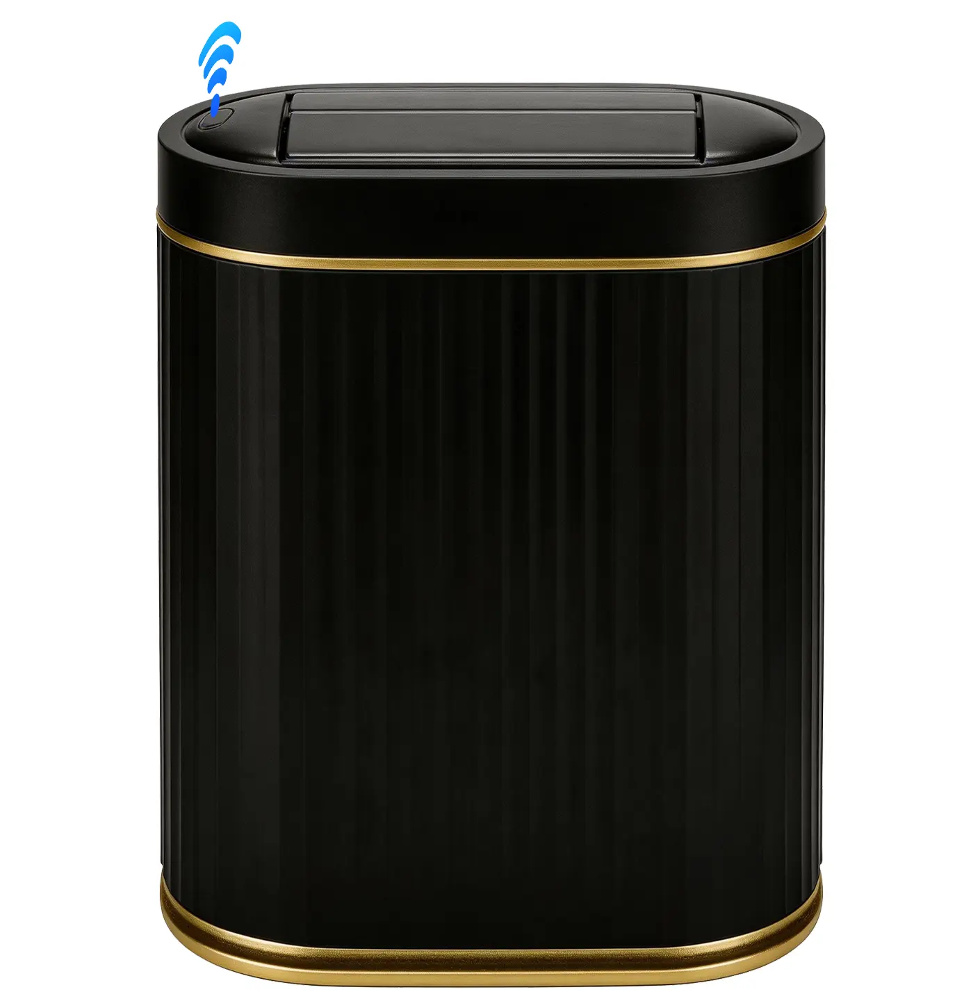 Touchless Smart Trash Can with Lid 0.3s Fast Response Hygienic Automatic Bin, Hands-Free Sensor Trash Can Quiet Hydraulic Close, Smart Sensor Hands-Free Trash Can Ideal Gift for Family Elders