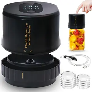 Unlock Months of Freshness with This Cordless Mason Jar Vacuum Sealer – Effortlessly Seals Both Wide-Mouth and Regular-Mouth Jars for Extended Food Storage and Perfect Fermentation at Home