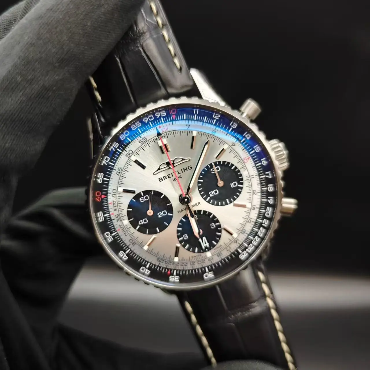 Pre-Owned Breitling Navitimer AB0139241C2P1 41mm Stainless Steel Automatic Classic High Quality Luxury Watch Full Set, Classic Watch, High Quality Watch