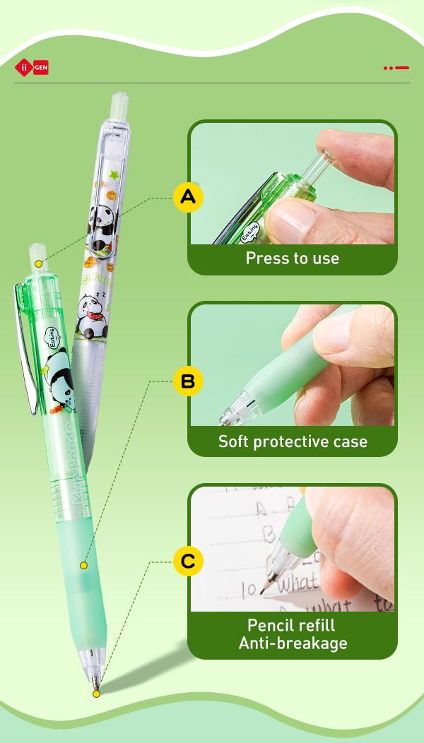 iiGEN KunPanda All-in-One School Supply Set - Ultimate School Supplies Bundle Pencil Case, Mechanical Pencils,Gel Pens,Markers,Eraser,Ruler & Striker for Students - Back to School Essentials!