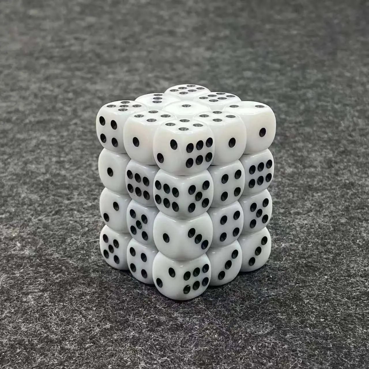 36-Piece Mini Dice Set, Durable Acrylic Pmma, Rounded Edges, Ideal for Tabletop Games, Rpg, Christmas, New Year, Holiday Fun, Educational Props