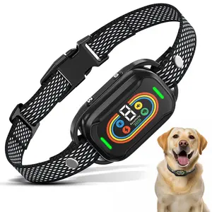 Dog Shock Collar for Large Dogs,Smart Bark Collar,Rechargeable anti Barking Training Collar with 7 Adjustable Sensitivity, with Beep Vibration