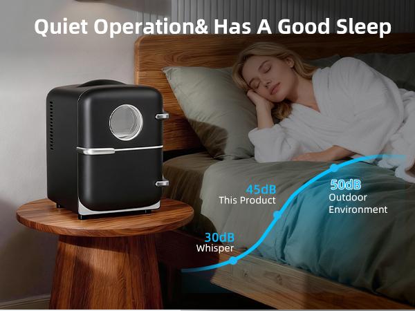 【TikTokShopSpringGlowUp】Antarctic Star 4L Mini Fridge, 12V/120V AC/DC Portable Electric Cooler & Warmer with Thermo-Electric Peltier System, Cool & Heat Function for Car/Home/Office, Black