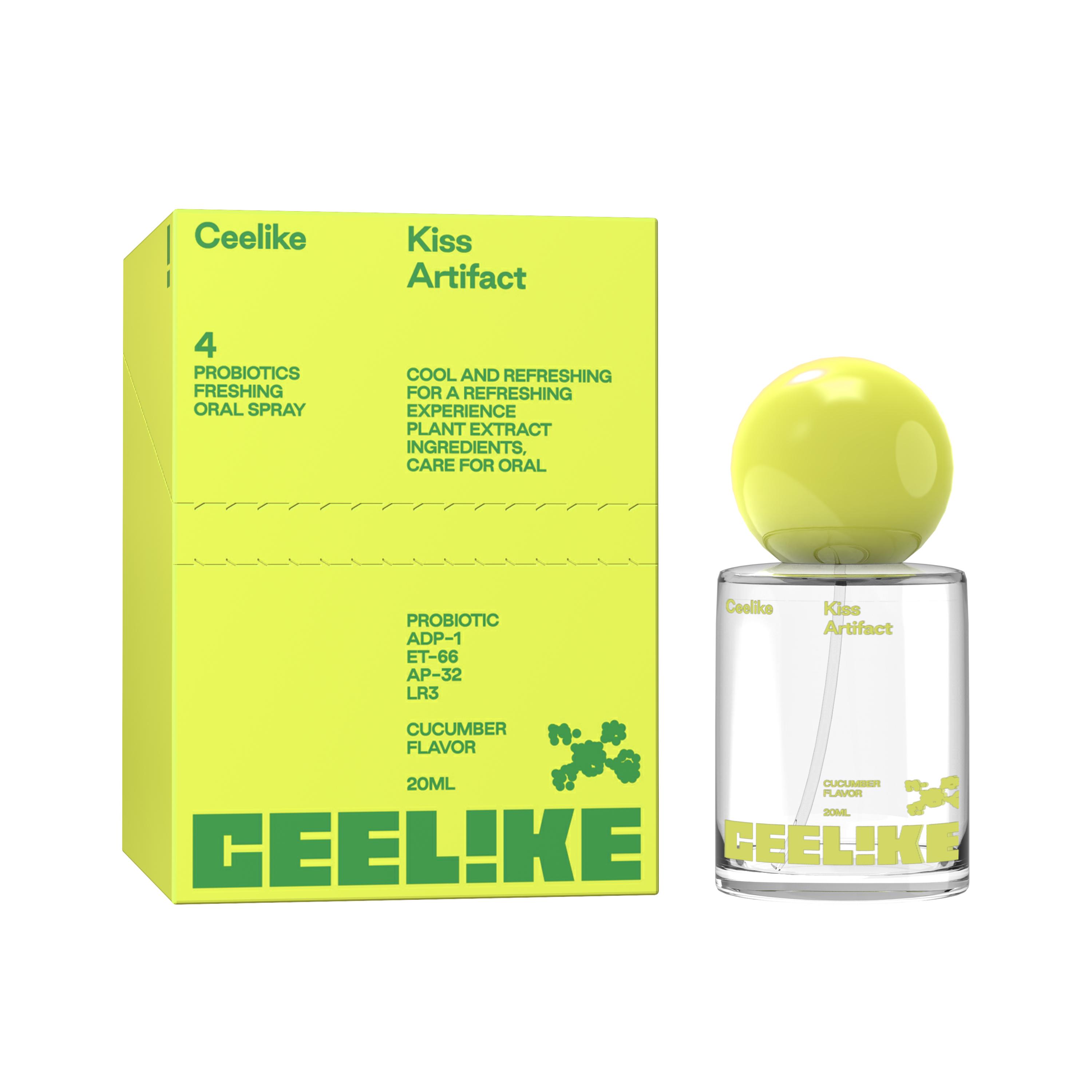 CEELIKE Probiotic Cucumber Oral Spray | 20ml for Long-Lasting Freshness & Oral Care | Sugar-Free & Portable Breath Freshener